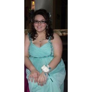 💙 DEB PROM DRESS BLUE GOWN SIZE 18 💙
